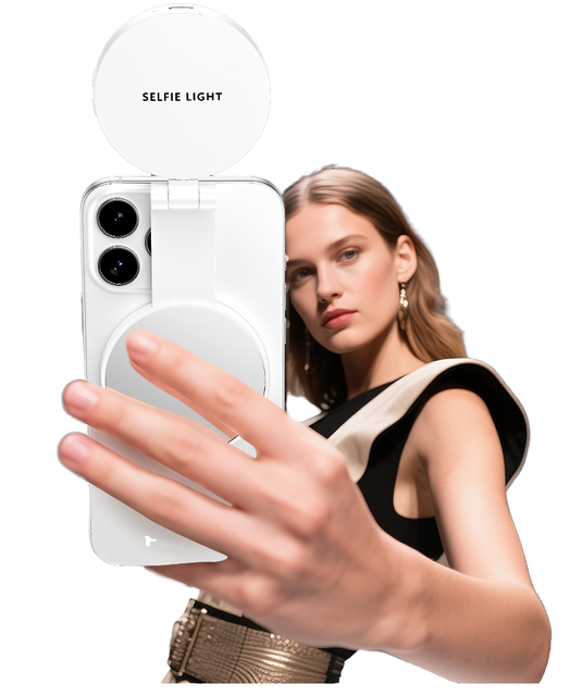Ring Light Adjustable Portable Magnetic Foldable Mini Selfie Mirror 3 Light Modes Rechargeable Fill Light CRI 95+ 2500-9000K