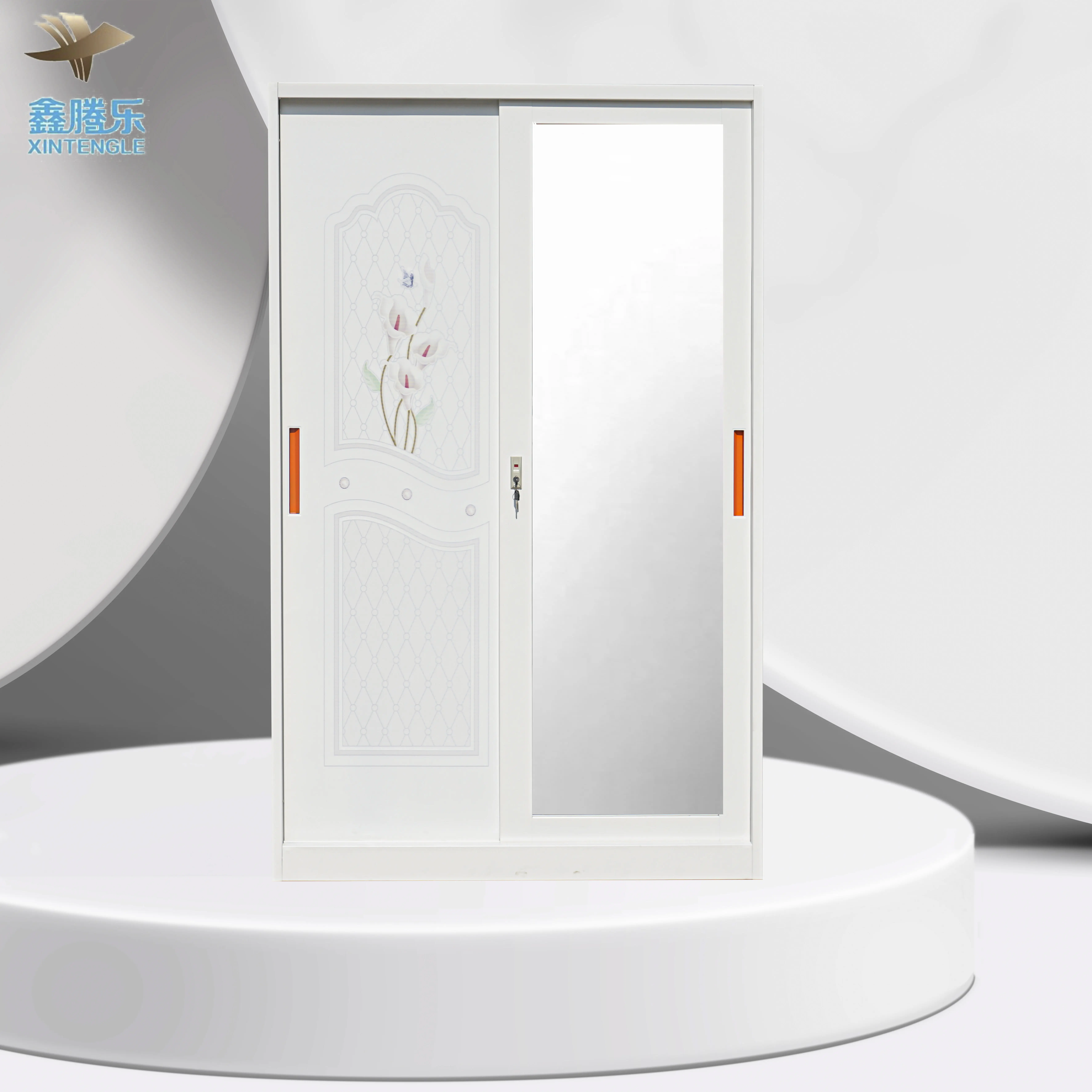KD Structure Living Room Almirah Designs Steel Bedroom Dressing Cupboard With Mirror