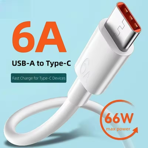 USB Loại C Cáp 6A Type-C Cáp dữ liệu sạc nhanh điện thoại di động sạc tập tin chuyển USB sạc nhanh dữ liệu cho Huawei Honor - Product Image 6