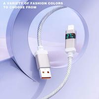 Câble USB vers Type-C tressé de haute qualité 3A à charge rapide de 1 m pour téléphone et appareil photo