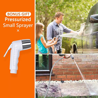 Douche portable pour le camping Pompe de douche compacte avec batterie rechargeable USB Pommeau de douche extérieur portable avec pommeau de bidet