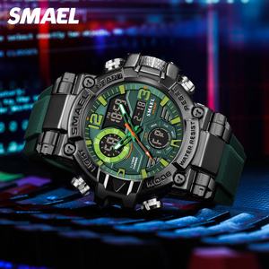 Montres analogiques-digitales à double affichage SMAEL 8110, design tendance pour hommes, année du dragon - Product Image 4