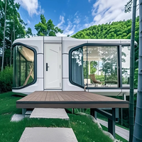 Meilleure Qualité Vente en Gros Usine Maison Capsule Spatiale Modulaire 20ft 40ft Apple Cabin Luxe pour Vivre et Travailler Préfabriqué