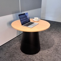 Table de réception ronde commerciale moderne pour bureau, hôtel, hall d'accueil, salon