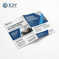 Impression de brochures et de prospectus personnalisés XJY avec logo d'entreprise, design publicitaire recto-verso