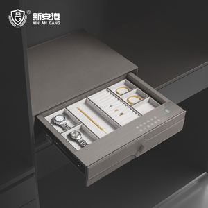 Tất cả các thép mini vô hình vân tay mật khẩu lật hộp lưu trữ chống trộm hộ gia đình văn phòng xe an toàn - Product Image 6