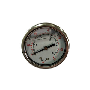 Prezzo di fabbrica in acciaio inox liquido riempito d'acqua ad alta pressione manometro olio 10Bar - Product Image 5