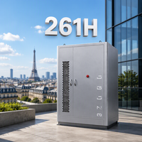 261H 261kWh 125kW Kabinet BESS Rakitan Siap Pakai (Plug and Play) LiFePO4 Pendingin Cair dengan Sistem Pemadam Kebakaran Aerosol untuk Hotel Alpine