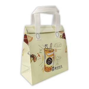 ถุงใส่อาหารแบบไม่ทอ กันน้ำมัน กันน้ำ เก็บความร้อน ถุงเคลือบสี ถุงบรรจุภัณฑ์สำหรับจัดเลี้ยง โรงงานขายส่ง - Product Image 3