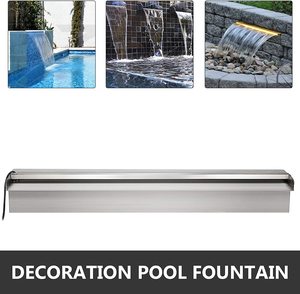 <span class=keywords><strong>Fontaine</strong></span> cascade en acier inoxydable bon marché pour jardin et décoration d'eau carrée - Product Image 5