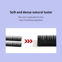 Extensions de cils en éventail à floraison automatique automatique avec logo personnalisé Faux cils faciles à faire pour votre marque