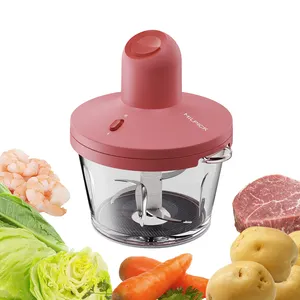 Home Household Kitchen Multi-function Food Grade Glass Meat Chopper 2l Capacity Food Mincer Electric Meat Grinder