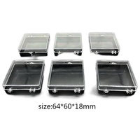 Boîte acrylique organisateur de bijoux pour boîtes à charnière en plastique transparent
