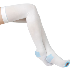 공장 가격 항혈전 압박 스타킹 - 15-20 MmHg 허벅지까지 오는 남녀 공용 지지 양말 - Product Image 1