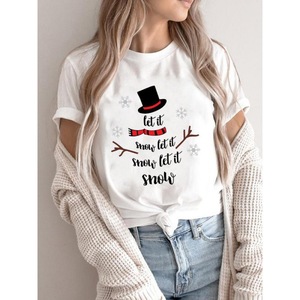 Decorazione Vintage retrò da <span class=keywords><strong>donna</strong></span> con bottoni per <span class=keywords><strong>t</strong></span>-<span class=keywords><strong>shirt</strong></span> autunno/primavera stile Harajuku tema natalizio largo O collare vendite dirette in fabbrica - Product Image 4