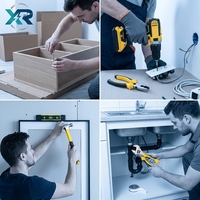 Ensemble de perceuse électrique DIY pour la maison |   Kit d'outils électriques sans fil 21V 42-en-1 |   Perceuse-visseuse pour débutants avec chargeur de batterie et accessoires