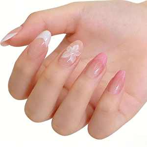 Lot de 24 <span class=keywords><strong>faux</strong></span> <span class=keywords><strong>ongles</strong></span> courts en amande, effet œil de chat, à presser, pour un look élégant et professionnel - Product Image 4