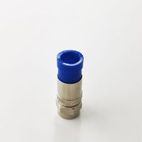 Cable de antena eléctrico impermeable RF Coaxial F macho tipo de compresión conector de cámara CCTV para RG6 Quad Shield Cable