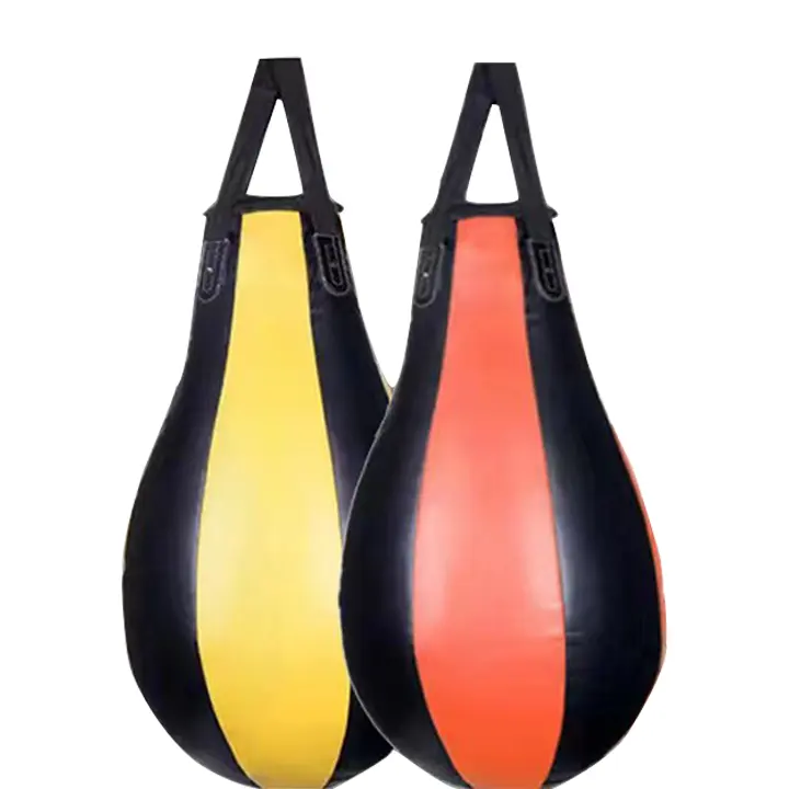 ハンギングキックサンドバッグでフィットネスをトレーニング大人のジムエクササイズ空の重い梨の形をしたハンギングボクシングパンチングバッグ