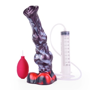 Fantasy Horse Knot Ejaculation <b>Dildo</b> Silicone Squirting Penis Multi Color Large Anal Plug Sex Toys for Women Men Anal Plug - Product Image 1