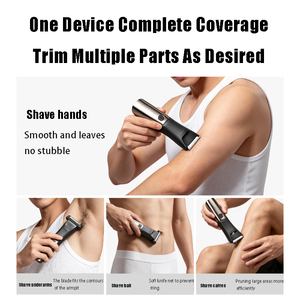 2 in 1 Electric <b>Ball</b> Hair <b>Trimmer</b> for Men Waterproof Wet Dry Pubic Body Ceramic Blade Razor LED Display USB-C Charging Shaver - Product Image 2