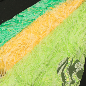 Sang trọng phi ren lưới vải cho váy cưới với nhiệt ép <span class=keywords><strong>Sequins</strong></span> và lung linh bột thiết kế rộng 148 cm - Product Image 4