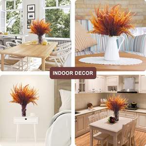 Grosir UV dilindungi dalam ruangan/luar ruangan <span class=keywords><strong>Boston</strong></span> <span class=keywords><strong>Ferns</strong></span> buatan musim gugur tanaman tidak memudar plastik Semak hijau taman teras jendela - Product Image 5