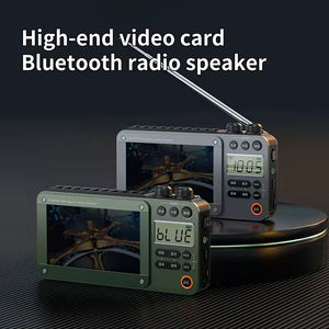 4.3" LCD Multi-Band Portable Radio Speaker, <b>Rechargeable</b> Emergency Radio with MP3 Player & <b>Flashlight</b> - Product Image 4