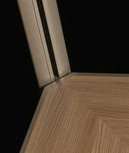 Puerta de cuero Estantería de ropa Almacenamiento de acero Gabinete de sistemas de diseño <span class=keywords><strong>con</strong></span> <span class=keywords><strong>espejo</strong></span> de madera L Armarios integrados - Product Image 6