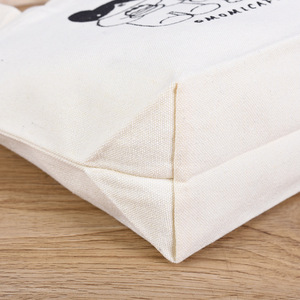 Wholesale High Quality <b>Plain</b> Organic Reusable Fashionable Custom Design Print Cotton <b>Canvas</b> Tote Bag Shopping Bag With logo - Product Image 4
