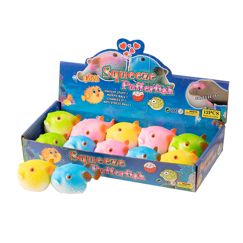 Puffer Fish Toys Cute Stress-Relief Fish Toys for Kids