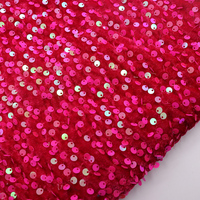 Tissu à paillettes florales multicolores pour vêtements pour filles et mariage Velours brodé scintillant avec paillettes pour textiles de maison Mode