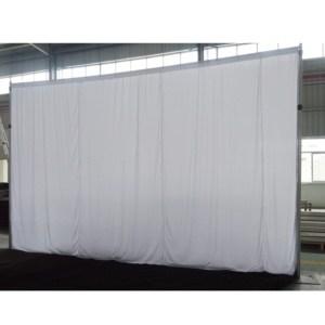 Telescopic aluminum curtain rods pipe and drape for <b>wedding</b> event <b>backdrop</b> <b>stand</b> - Product Image 3