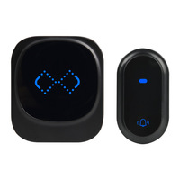 Sonnette sans fil Daytech, étanche, auto-alimentée, bouton poussoir, réglage du volume sur 4 niveaux, facile à installer, sonnette à brancher
