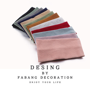 <span class=keywords><strong>Bandeau</strong></span> large élastique coréen pour <span class=keywords><strong>femme</strong></span>, style vintage avec nœud, pour le <span class=keywords><strong>maquillage</strong></span> et le sport, accessoire de tête tricoté polyvalent - Product Image 2