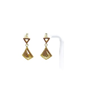 Pendientes Geométricos con Cristales Microincrustados, para Uso Diario, Forma de Lágrima, Diseño Irregular, con Circonita - Product Image 5