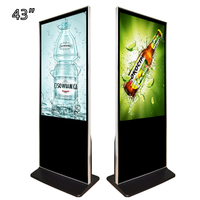 Écran publicitaire LCD interactif tactile de 43 pouces pour intérieur, avec support, machine publicitaire numérique pour extérieur – Offre Spéciale