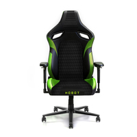 Chaise de bureau ergonomique de direction et gaming en cuir PU, inclinable, réglable, pivotante, avec vérin à gaz 4 positions, structure métallique robuste, style européen