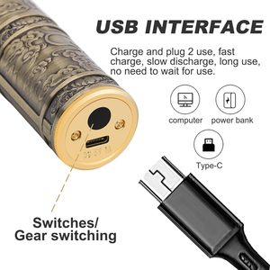 Tondeuse à Cheveux Professionnelle Vintage T9 pour Homme, Alimentation USB, Utilisation Hôtelière et Domestique, Vente en Gros Usine - Product Image 6