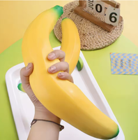 Jouet à presser en forme de banane, jouet géant en forme de fruit, jouet anti-stress à pression progressive, adapté aux hommes et aux femmes