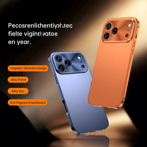 Nueva funda metálica anticaídas todo incluido, compatible con la funda del teléfono 17Promax y la funda magnética todo incluido para iPhone 16 17Pro. - Product Image 1