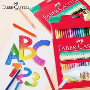 Crayons de couleur Faber-Castell à base d'huile, crayons de couleur à pointe pinceau, pour étudiants en <span class=keywords><strong>art</strong></span>, effaçables, antidérapants, 12 couleurs, 24 couleurs - Product Image 2