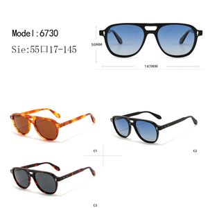 Gafas de sol clásicas Wayfarer, montura negra sólida, lentes azules, montura completa, protección anti-UV, unisex, para adultos - Product Image 3