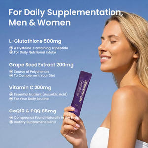 Complément alimentaire liposomal au glutathion Lifeworth 500 mg, glutathion avec PQQ, CoQ10 et <span class=keywords><strong>vitamine</strong></span> <span class=keywords><strong>C</strong></span> pour soutenir l'immunité et l'énergie - Product Image 3