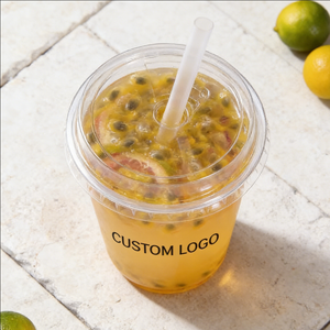 แก้วพลาสติกใสแบบใช้แล้วทิ้งขนาด 12 ออนซ์ 32 ออนซ์ 480 มล. สำหรับน้ำผลไม้ แก้วน้ำพลาสติก - Product Image 4