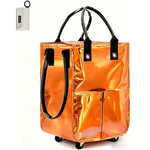 Bolsa de Compras Impermeable de Gran Capacidad, Carrito de Compras Resistente y Portátil para Supermercado, Camping, Viajes, Mudanzas y Tienda - Product Image 1
