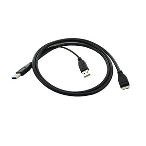 สายเคเบิลข้อมูล USB 3.0 หัวคู่ USB เป็นไมโครบี 0.5 ม. สำหรับกล่องใส่ฮาร์ดดิสก์ - Product Image 2