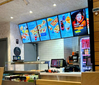 Écran d'affichage numérique pour menu de restauration rapide 32/43/55 pouces, écran LCD Android pour panneau publicitaire