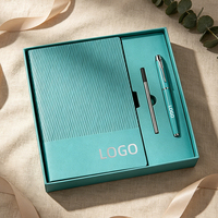 Ensemble cadeau de luxe en cuir anti-chute, élégant et haut de gamme, avec stylo, pour événements d'entreprise annuels – Vente chaude personnalisée