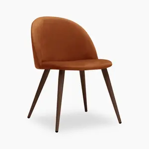 Современная роскошная мебель для столовой, бархатный стул с мягким покрытием для отеля, дома, скандинавские Черные Французские обеденные стулья